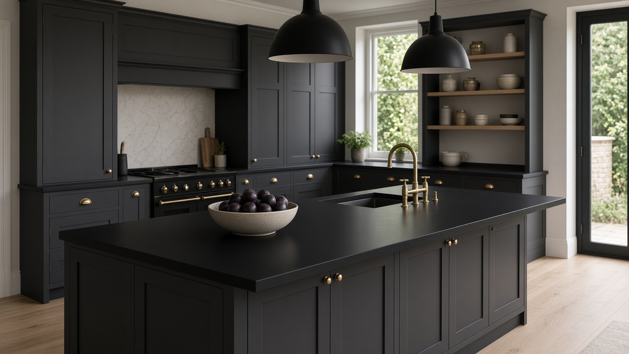 Aurora Nero White Coloured Kitchen Worktops