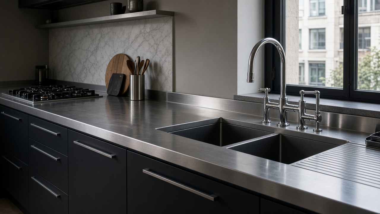 Stainless Steel Kitchen Worktops: Pros, Cons and London Commercial Style