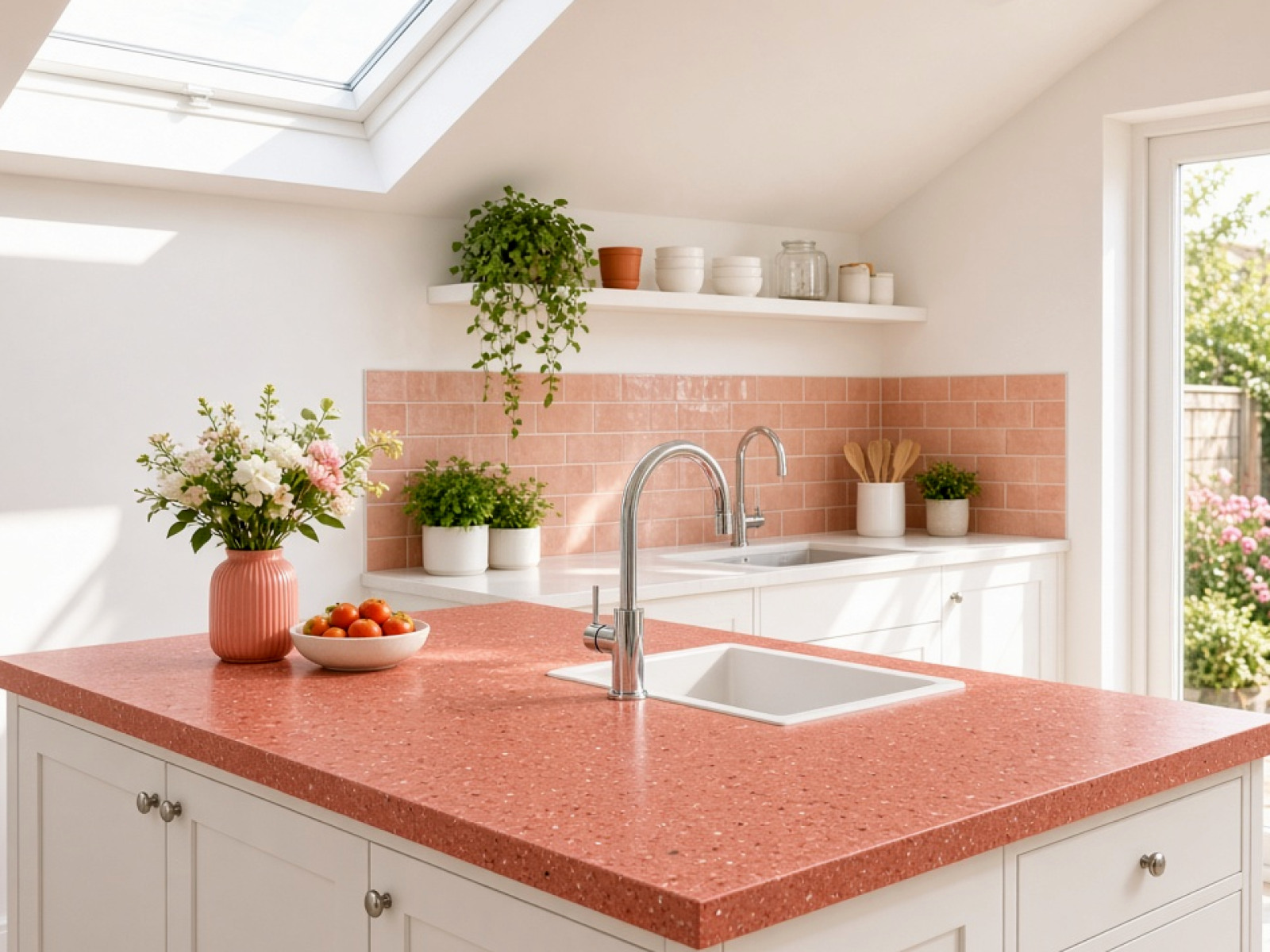 Bright Coloured Kitchen Worktops Bright Coloured Kitchen Worktops kitchen scene 1