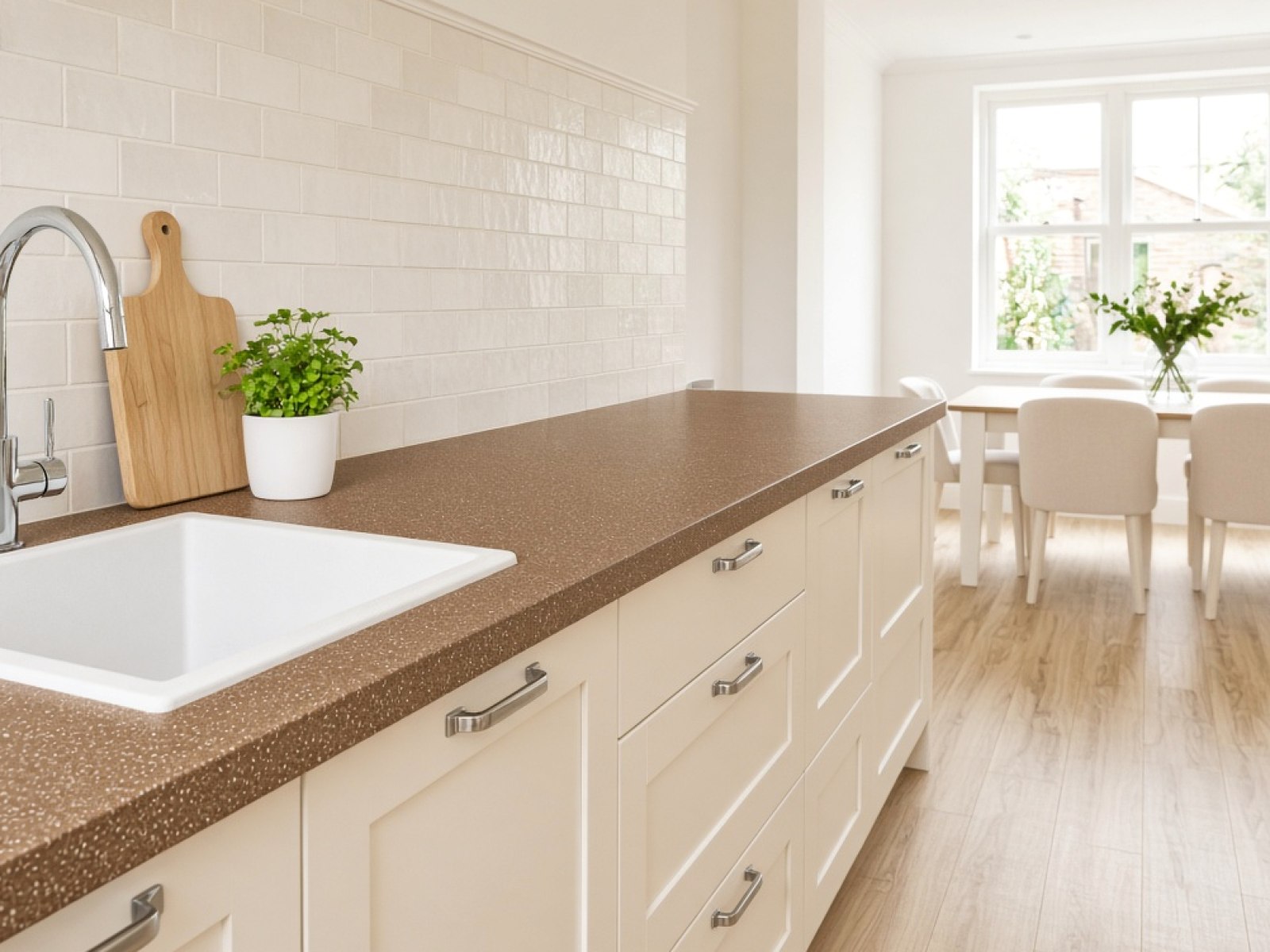 Brown Kitchen Worktops