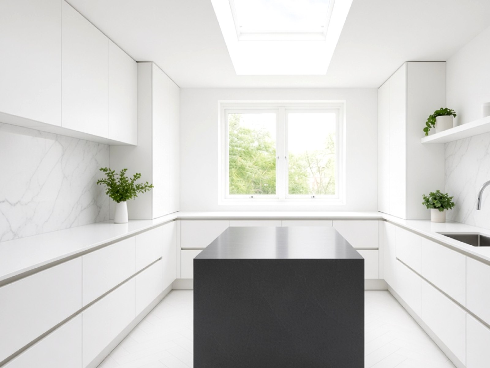 Dark Kitchen Worktops