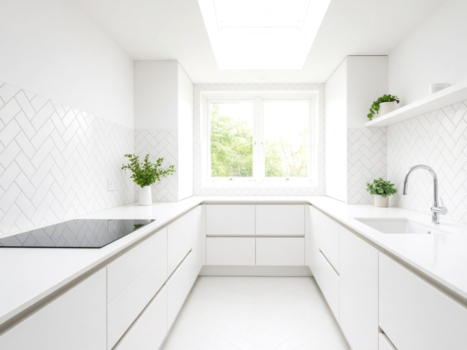 Sinks templated with the worktop