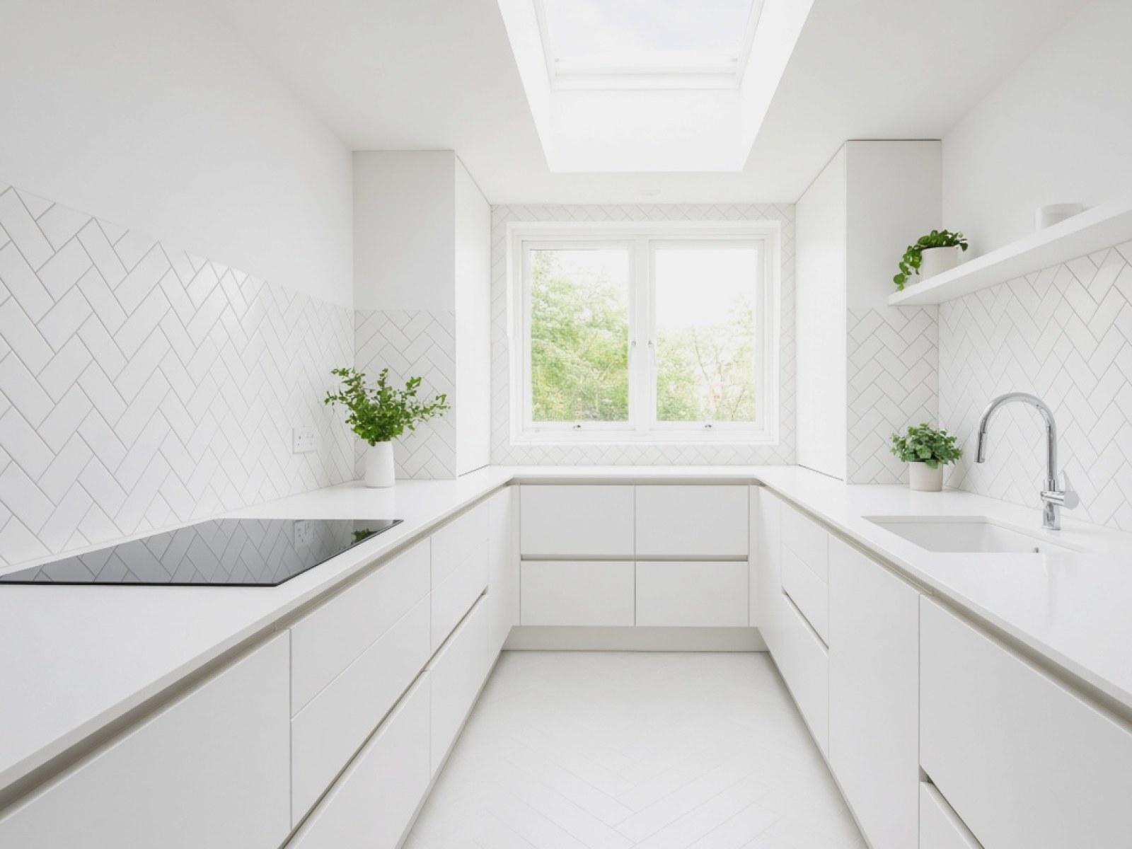 Sinks templated with the worktop